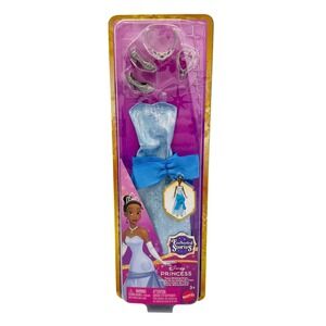 Mattel Disney Princess Tiana Wishing Dress Kids OS Blue New Enchanted Stories